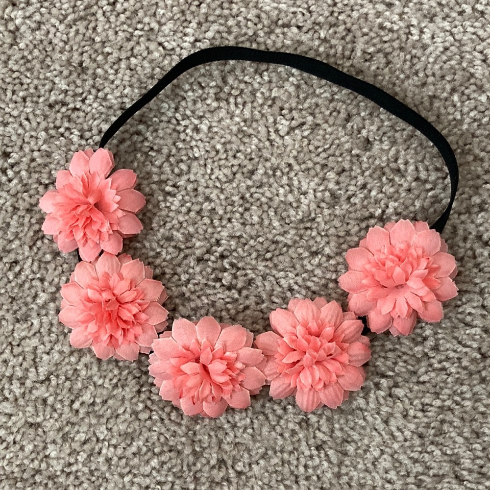Pink flower crown